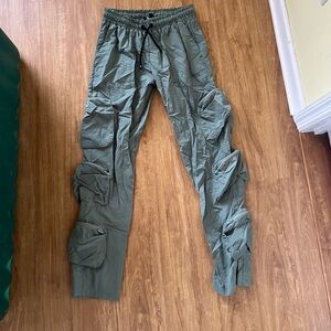 Green Cargo Pants Boohoo man